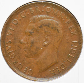 Australia 1952 Penny Kangaroo animal Georgivs VI 150516 combine shipping