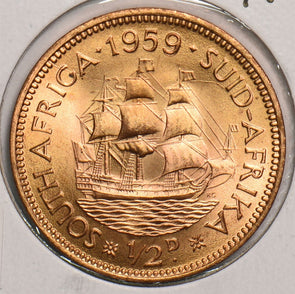 South Africa 1959 1/2 Penny 299378 combine shipping