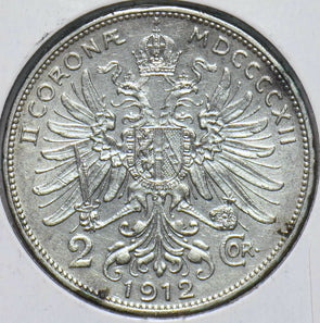 Austria 1912 2 Corona Eagle animal 293312 combine shipping