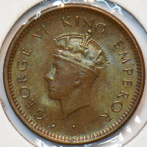 British India 1939 B 1/12 Anna 193025 combine shipping