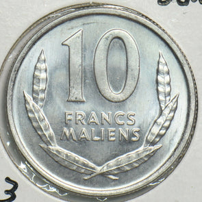 Mali 1961 10 Francs Horse animal Gem BU 197708 combine shipping