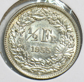 Switzerland 1955 1/2 Franc 240566 combine shipping