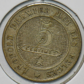 Belgium 1863 5 Centimes Lion animal 152004 combine shipping