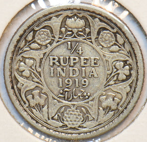 British India 1919 1/4 Rupee 192974 combine shipping