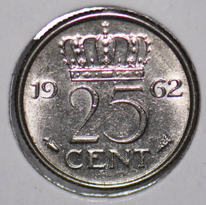 Netherlands 1962 25 Cents  900407 combine shipping