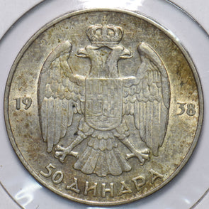 Yugoslavia 1938 50 Dinara Eagle animal 293760 combine shipping