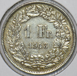 Switzerland 1943 B Franc 150831 combine shipping