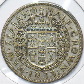 New Zealand 1933 George V 1/2 Crown Ram animal 192192 combine shipping