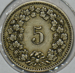 Switzerland 1885 5 Rappen 152300 combine shipping