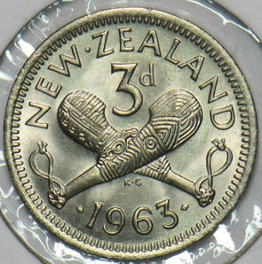New Zealand 1963 3 Pence 196405 combine shipping