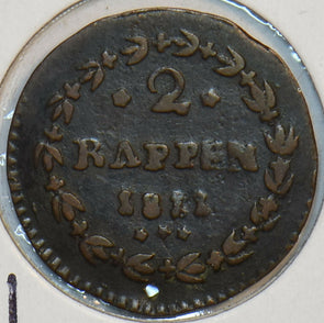 Swiss Cantons 1811 2 Rappen Schwyz 297542 combine shipping