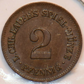 Germany 1873 ~1900 2 Mark Eagle animal Token 296479 combine shipping