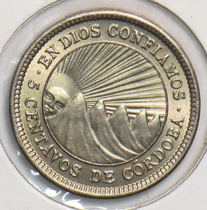 Nicaragua 1954 5 Centavos UNC 199165 combine shipping