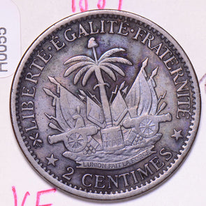 H0055 Haiti 1881  2 Centimes combine shipping