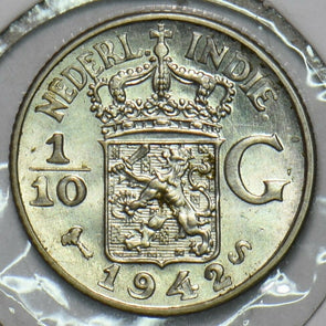 Netherlands 1942 S 1/10 Gulden 152600 combine shipping