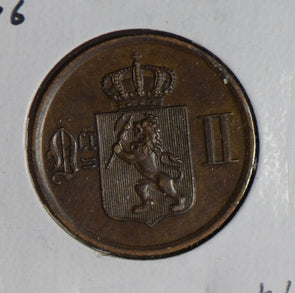 Norway 1876 2 Ore  N0192 combine shipping