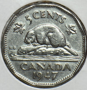 Canada 1947 5 Cents Beaver 298704 combine shipping