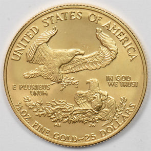 1990 $25 1/2oz Gold Eagle BU GL0267