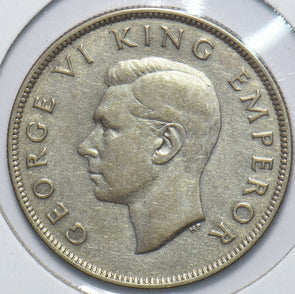 New Zealand 1942 1/2 Crown Ram animal George VI 150560 combine shipping