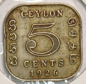 Ceylon 1926 5 Cents 199126 combine shipping