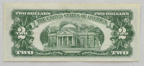 US 1963 United States Notes Small A 2 Dollars US red seal note CH AU w/ fancy se