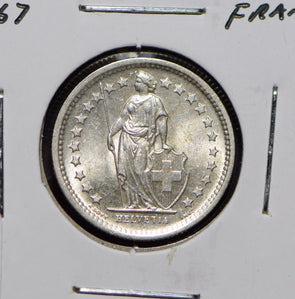 Swiss Cantons 1967 1/2 Francs  292246 combine shipping