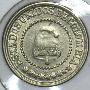Colombia 1881 2 1/2 Centavos 490041 combine shipping