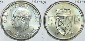 Norway 1964 5 Kroner 198597 combine shipping