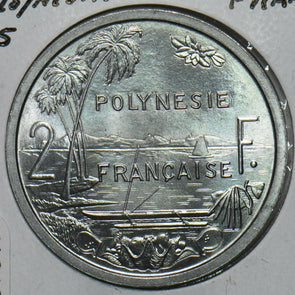 French Polynesia 1965 2 Francs 297817 combine shipping