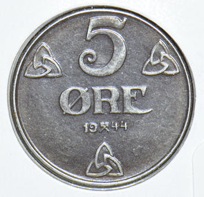 Norway 1944 5 Ore Lion animal 190833 combine shipping