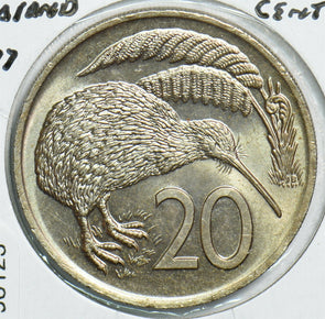 New Zealand 1977 20 Cents Kiwi bird animal 198125 combine shipping