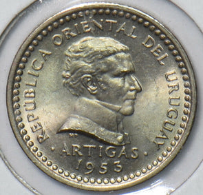 Uruguay 1953 Centesimo 295904 combine shipping