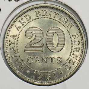 Malaya and British Borneo 1961 20 Cents 491454 combine shipping