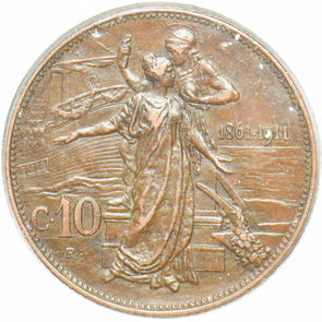 Italy 1911 10 Centesimi Vittorio Emanvele III 293003 combine shipping