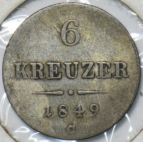 Austria 1849 C 6 Kreuzer 195293 combine shipping
