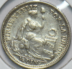 Peru 1916 1/4 Dinero Lamaa animal 192469 combine shipping
