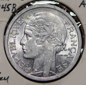 France 1945 2 Francs  290110 combine shipping