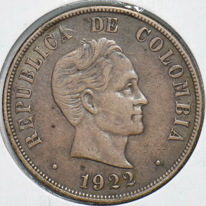 Colombia 1922 50 Centavos Eagle animal 293513 combine shipping
