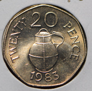 Guernsey 1983 20 Pence  191139 combine shipping
