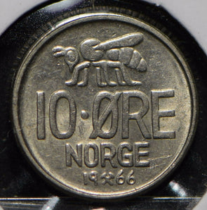 Norway 1966 10 Ore Honey Bee animal  900266 combine shipping