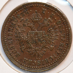 Austria 1851 A Kreuzer Eagle animal 902536 combine shipping