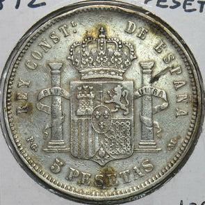Spain 1892 5 Pesetas 491291 combine shipping