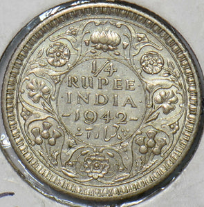 British India 1942 1/4 Rupee 194613 combine shipping