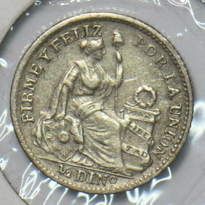 Peru 1907 1/2 Dinero 295735 combine shipping