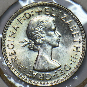 Australia 1956 3 Pence UNC 150820 combine shipping