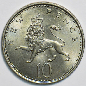 Great Britain 1969 10 New Pence Lion animal 152951 combine shipping