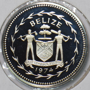 Belize 1974 50 Cents Frigate Bird animal Proof 194989 combine shipping