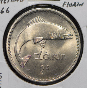 Ireland 1966 2 Florin Fish animal  291767 combine shipping