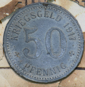 Germany 1917 50 Pfennig Menden 293127 combine shipping
