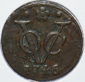 Netherlands East Indies 1746 Duit Lion animal 294868 combine shipping